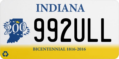 IN license plate 992ULL