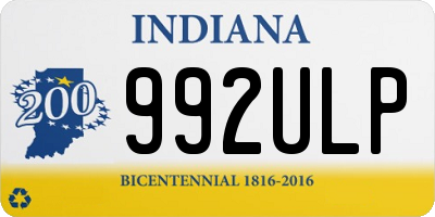 IN license plate 992ULP