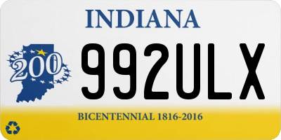 IN license plate 992ULX