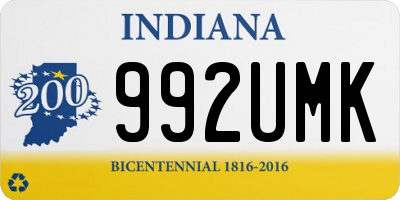 IN license plate 992UMK