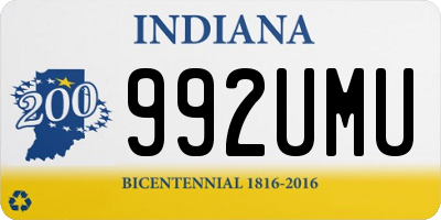 IN license plate 992UMU