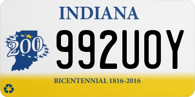 IN license plate 992UOY
