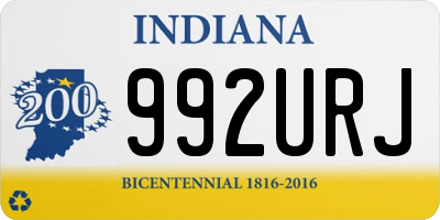 IN license plate 992URJ