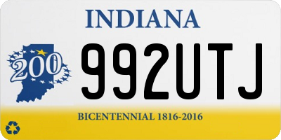 IN license plate 992UTJ