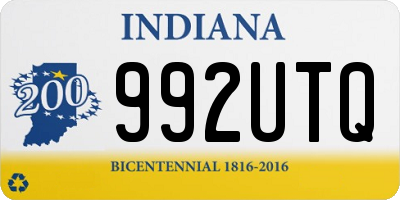 IN license plate 992UTQ