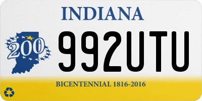 IN license plate 992UTU