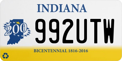 IN license plate 992UTW