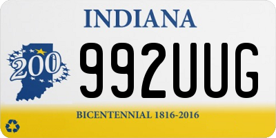 IN license plate 992UUG