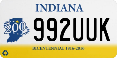 IN license plate 992UUK