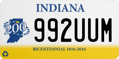 IN license plate 992UUM