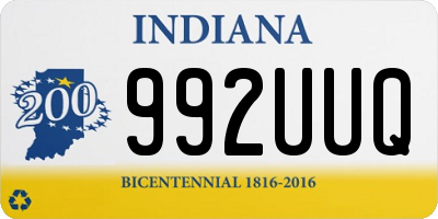 IN license plate 992UUQ