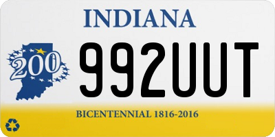 IN license plate 992UUT