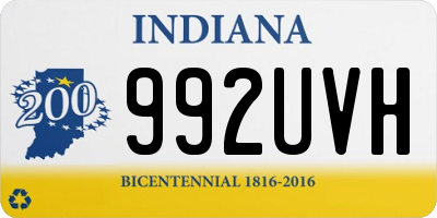 IN license plate 992UVH