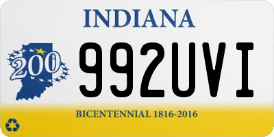 IN license plate 992UVI