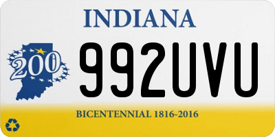 IN license plate 992UVU