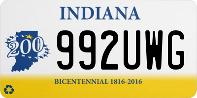 IN license plate 992UWG