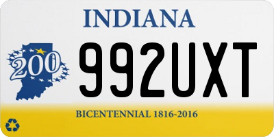 IN license plate 992UXT