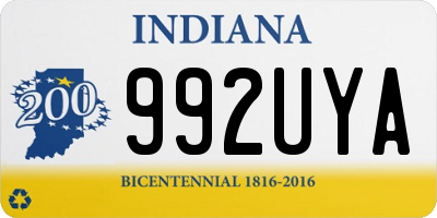 IN license plate 992UYA
