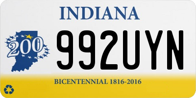 IN license plate 992UYN