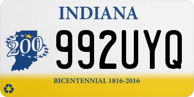 IN license plate 992UYQ