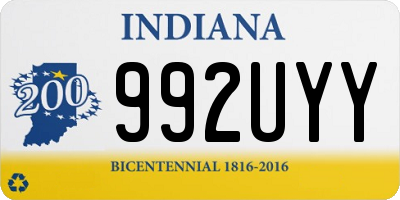 IN license plate 992UYY