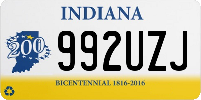 IN license plate 992UZJ