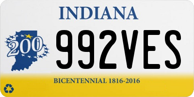 IN license plate 992VES