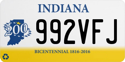 IN license plate 992VFJ