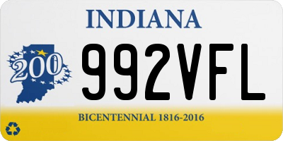 IN license plate 992VFL