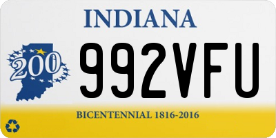 IN license plate 992VFU