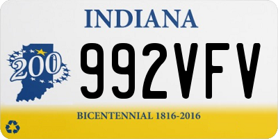 IN license plate 992VFV