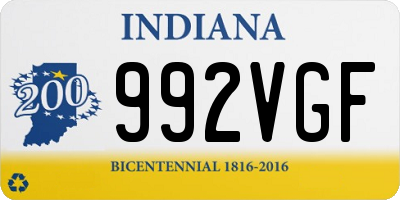 IN license plate 992VGF