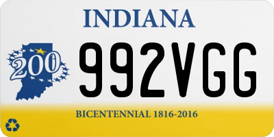 IN license plate 992VGG