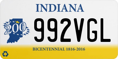 IN license plate 992VGL