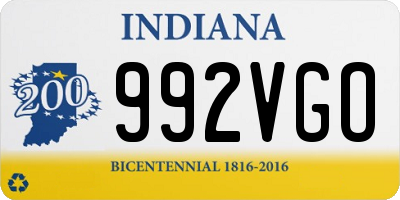 IN license plate 992VGO