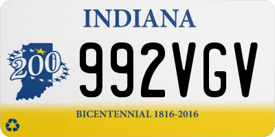 IN license plate 992VGV