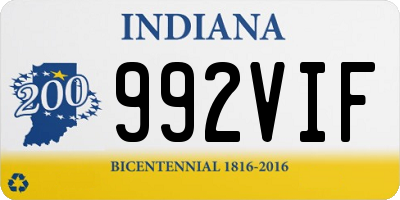 IN license plate 992VIF