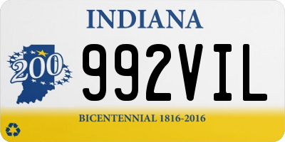 IN license plate 992VIL