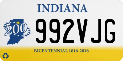 IN license plate 992VJG