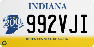 IN license plate 992VJI