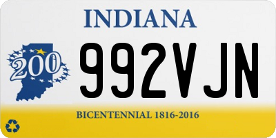 IN license plate 992VJN