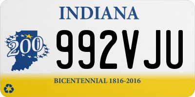 IN license plate 992VJU