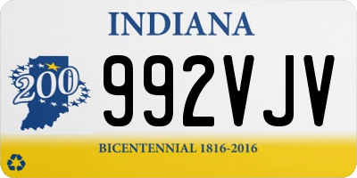 IN license plate 992VJV