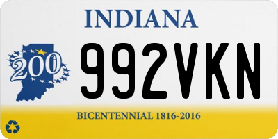 IN license plate 992VKN