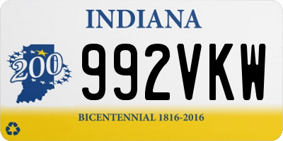 IN license plate 992VKW