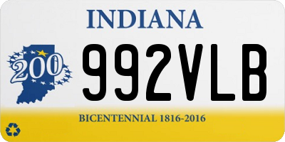 IN license plate 992VLB