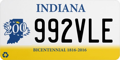 IN license plate 992VLE