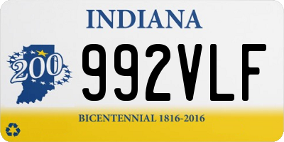 IN license plate 992VLF