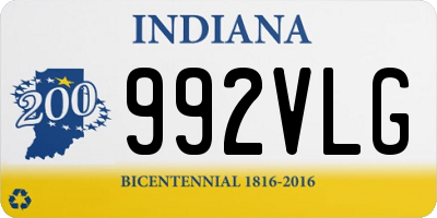 IN license plate 992VLG