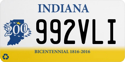 IN license plate 992VLI